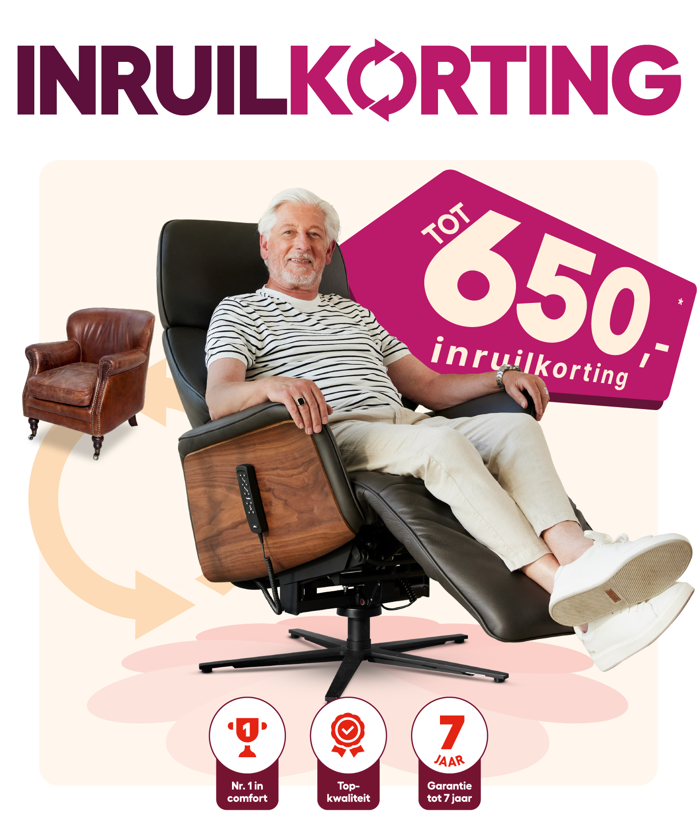 Ja, ik wil graag een GRATIS taxatie van mijn oude stoel