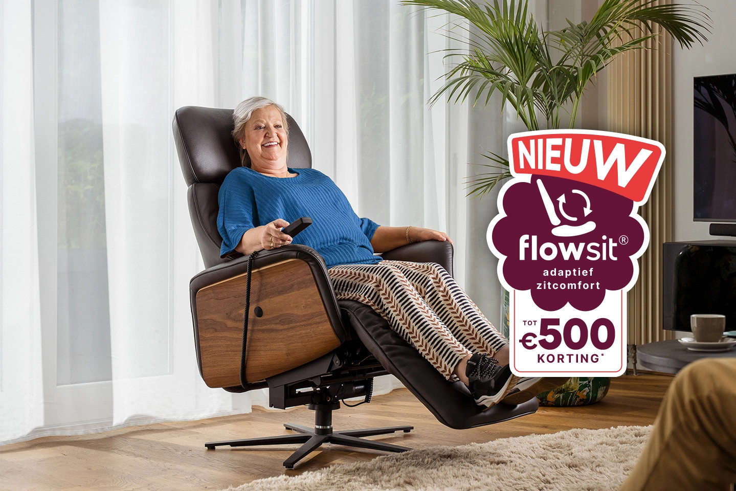 Relaxfauteuils en sta-op-stoelen