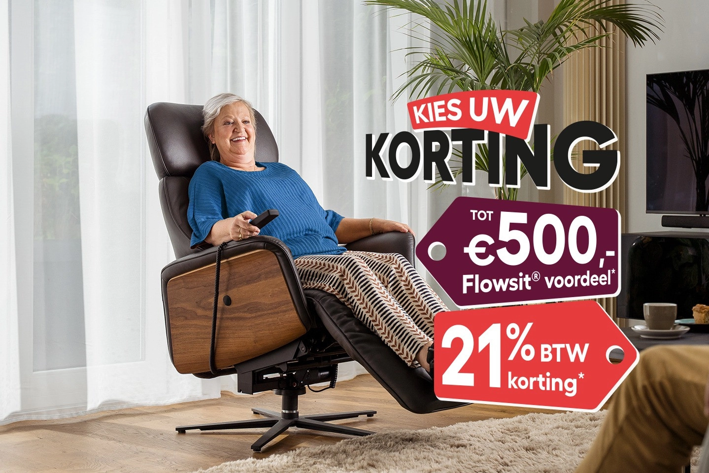 Relaxfauteuils en sta-op-stoelen
