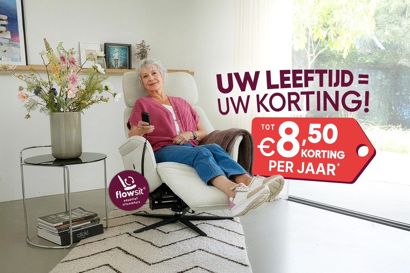 Relaxfauteuils en sta-op-stoelen