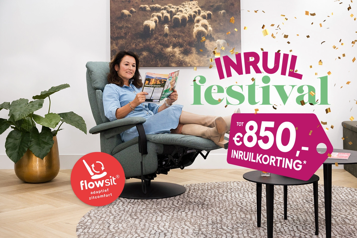 Relaxfauteuils en sta-op-stoelen